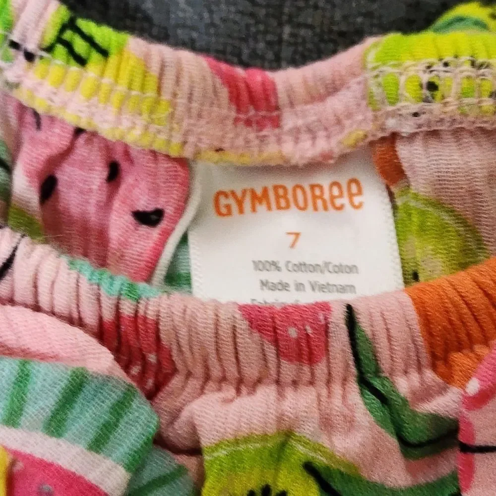 Girls Gymboree Fruits Summer Fall Lightweight Dress Size 7 NEW without Tags